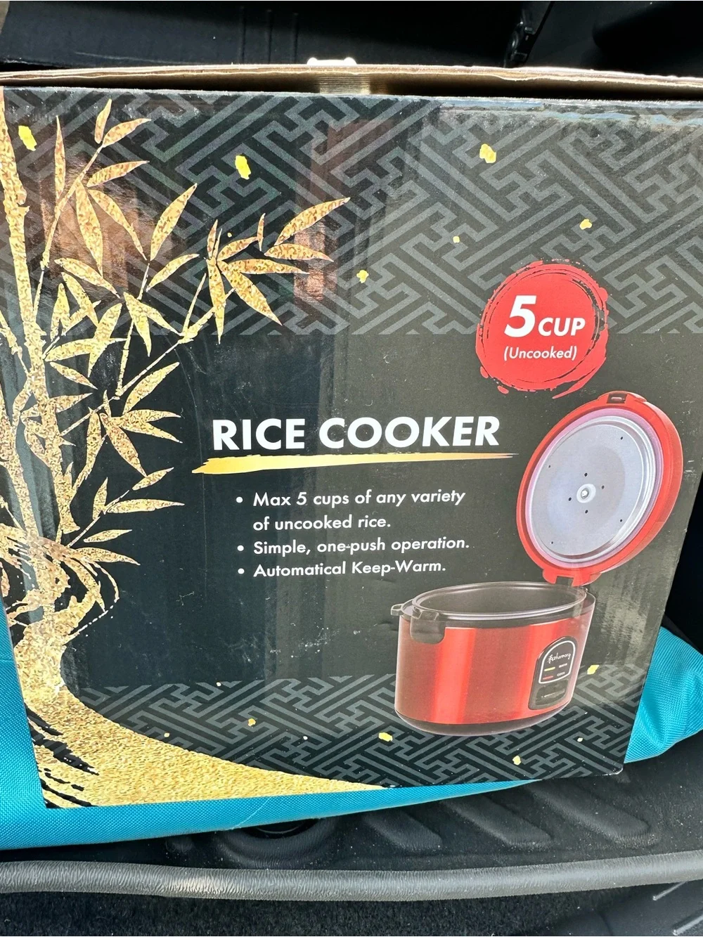 5-Cup Red Rice Cooker – One-Touch Cooking 2 Set - Picture 3 of 4